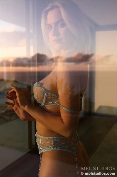 Lana Lane looks out the window